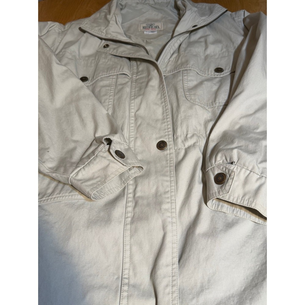 Women's Redhead khaki utility anorak jacket Size Medium.  Utilitarian chic. - Picture 5 of 10
